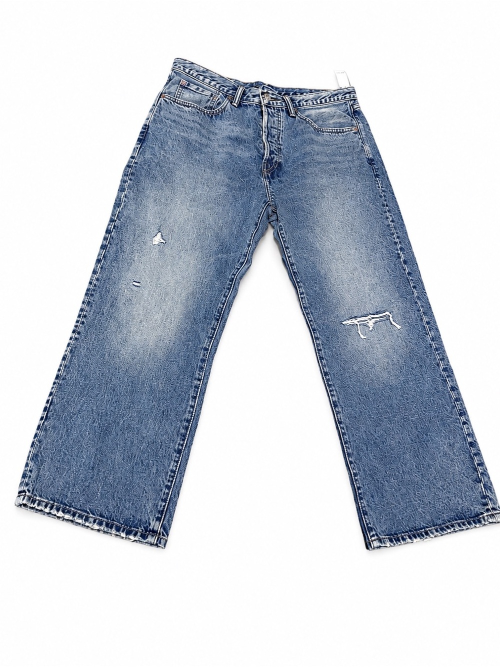 NWT Gap 90s Loose Jeans in a distressed light wash denim Sz 33/30